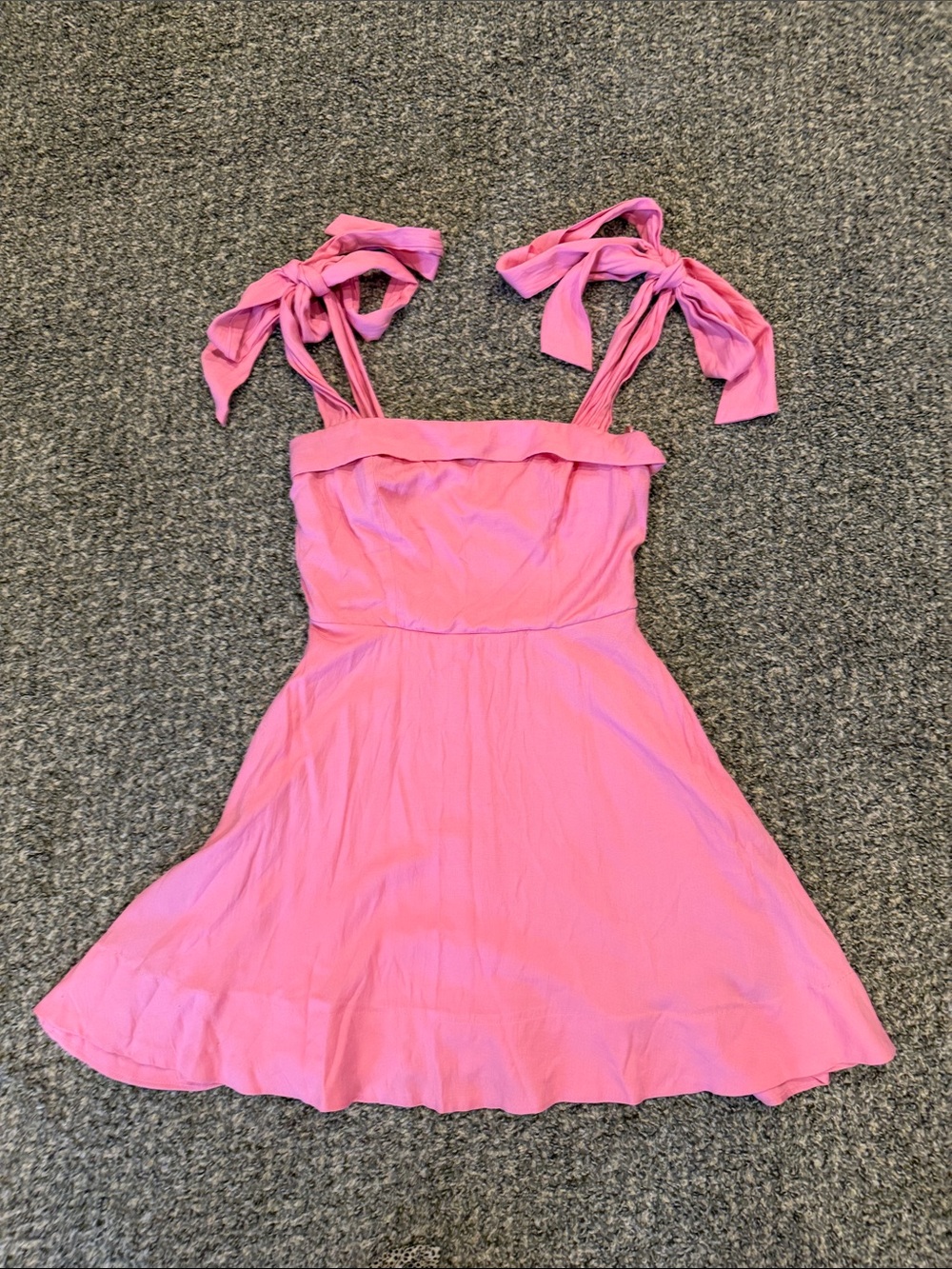 miami Pink Tie-Shoulder Mini Dress